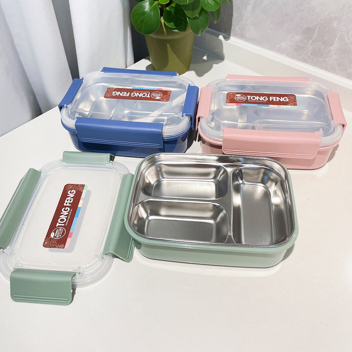 Multi-Compartment Stainless Steel Bento Lunch Box