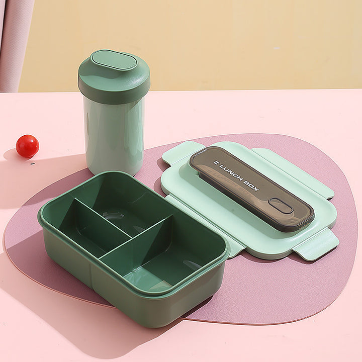 Versatile Leak-Proof Bento Lunch Box with Built-In Utensil Set