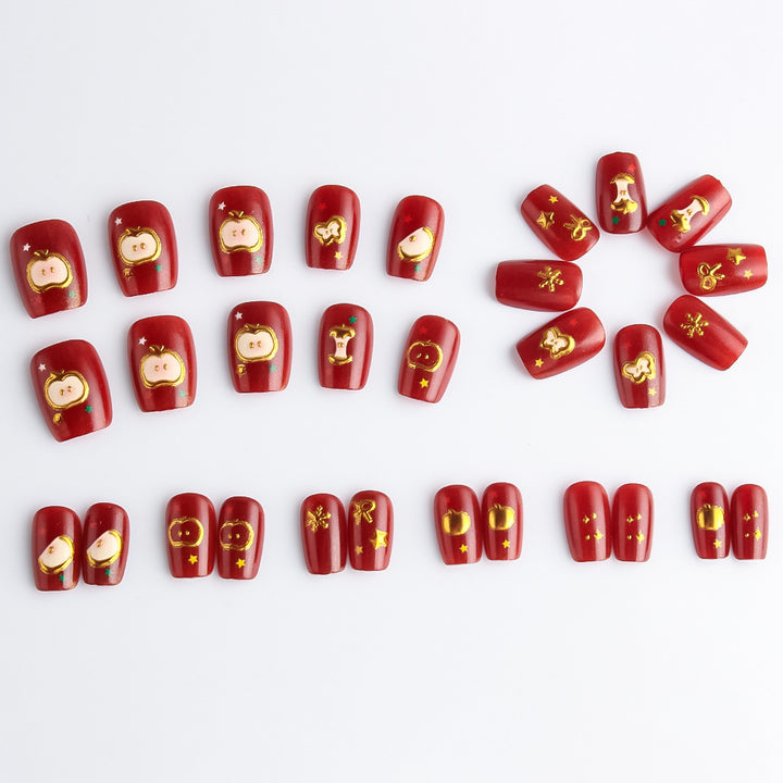 Festive Themed Press-On Nail Art Set Kalsten 1787542947
