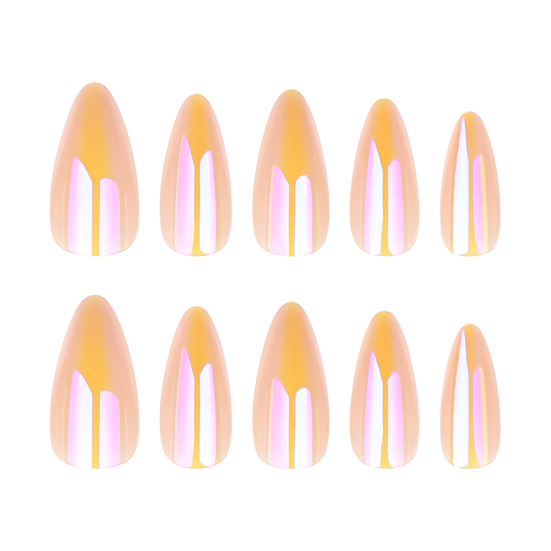 Stylish and shimmering nail extensions Kalsten