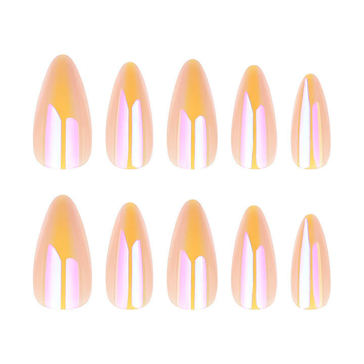 Stylish and shimmering nail extensions Kalsten