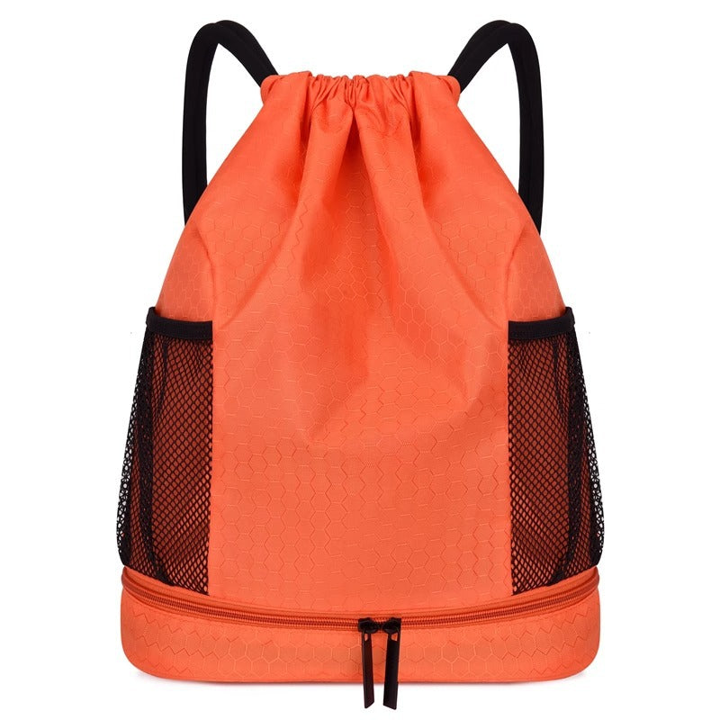 Lightweight Hexagonal Pattern Drawstring Backpack Kalsten