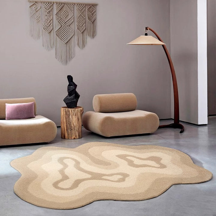 Abstract Textured Floor Mat