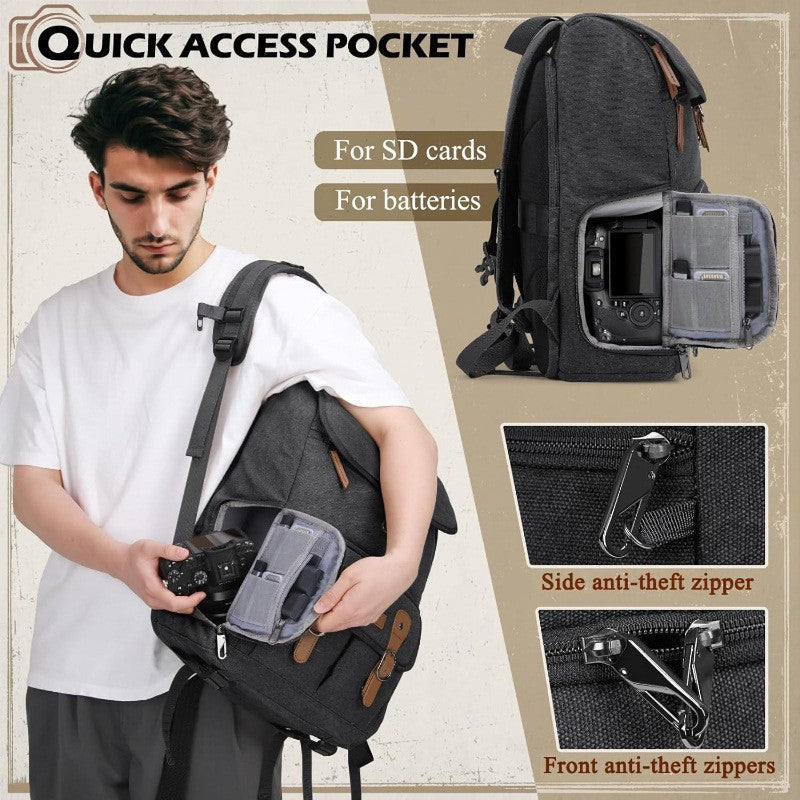 Vintage Canvas Backpack Kalsten