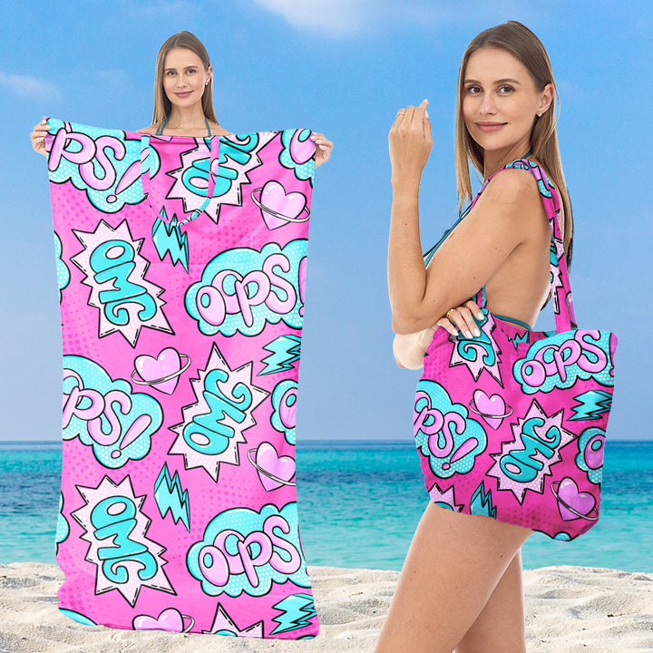 Tote bag with integrated towel Kalsten