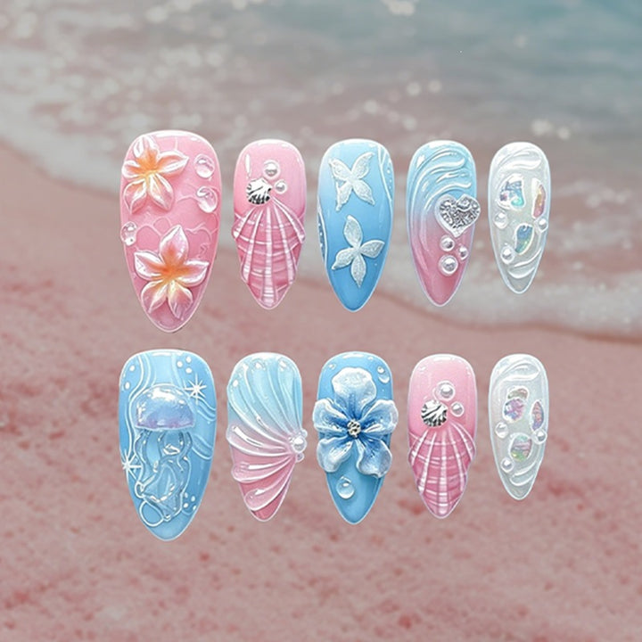 Creative nail art set with maritime accents Kalsten