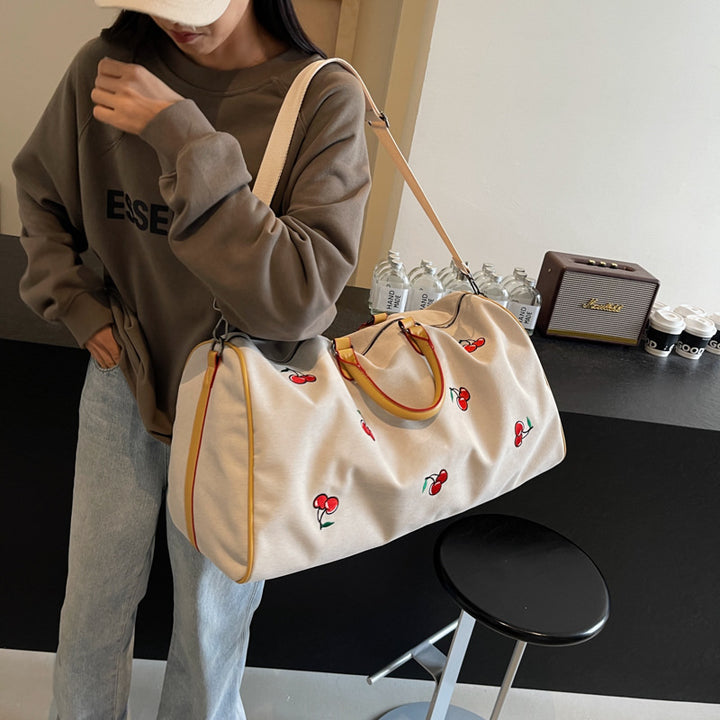 Embroidered Travel Duffel Bag Kalsten