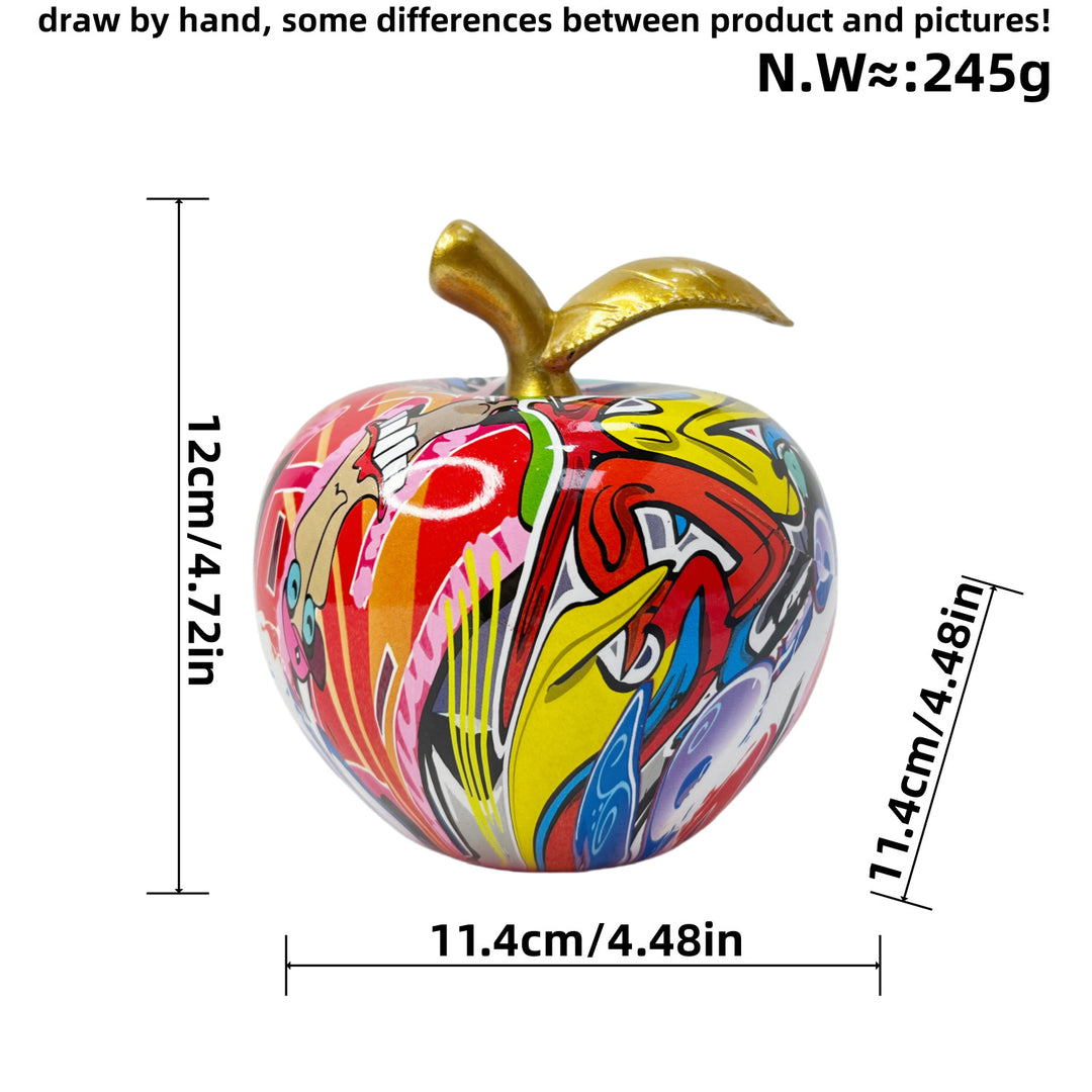 Decorative apple figure with artistic design Kalsten