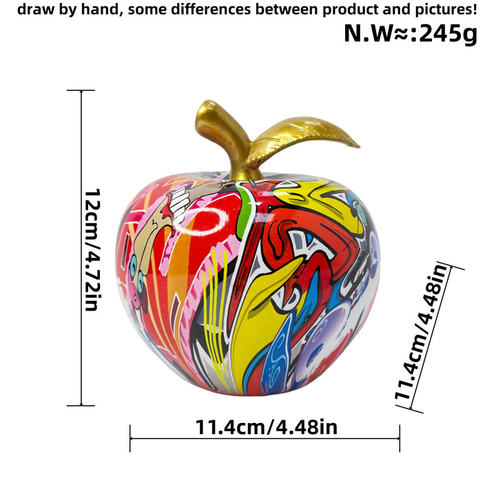 Decorative apple figure with artistic design Kalsten