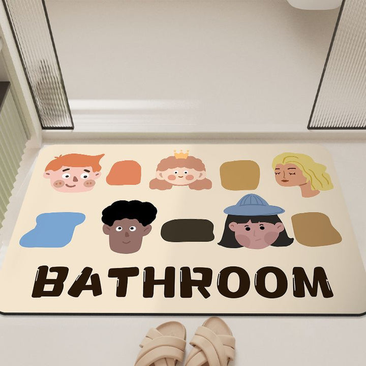 Cartoon-Inspired Bathroom Mat Kalsten