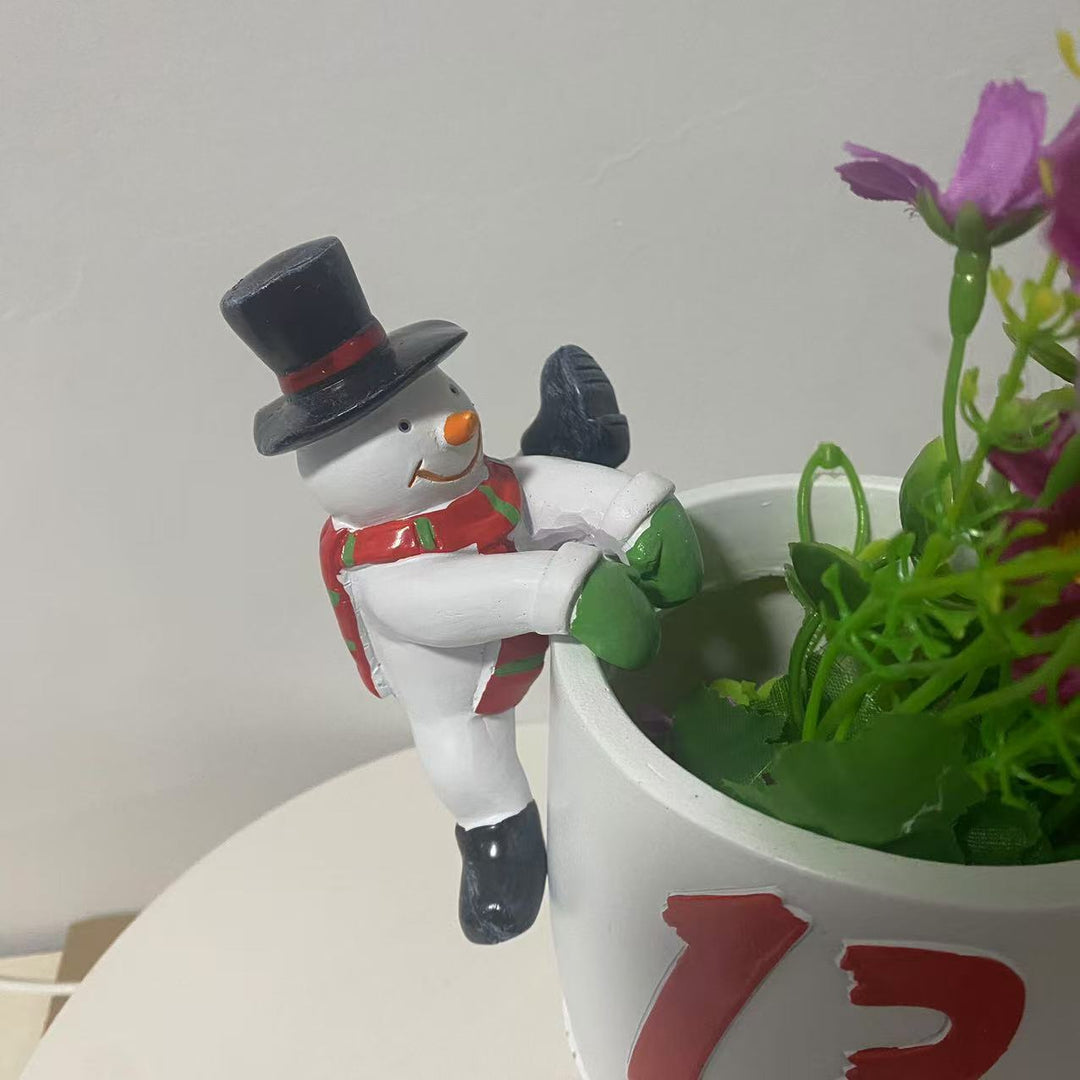 Decorative Snowman Plant Decoration Kalsten