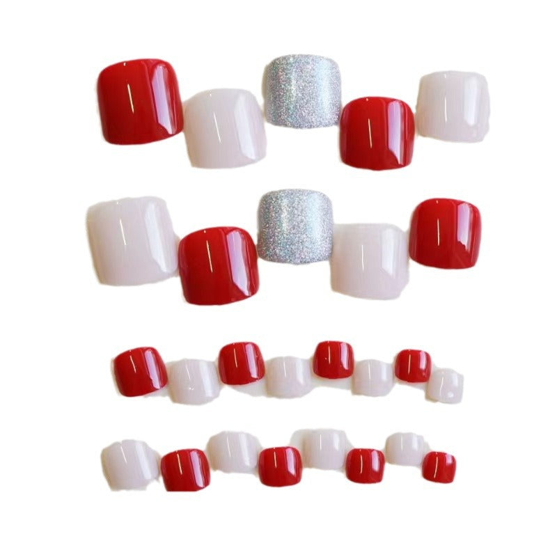 Elegant Press-On Toenail Art Set Kalsten