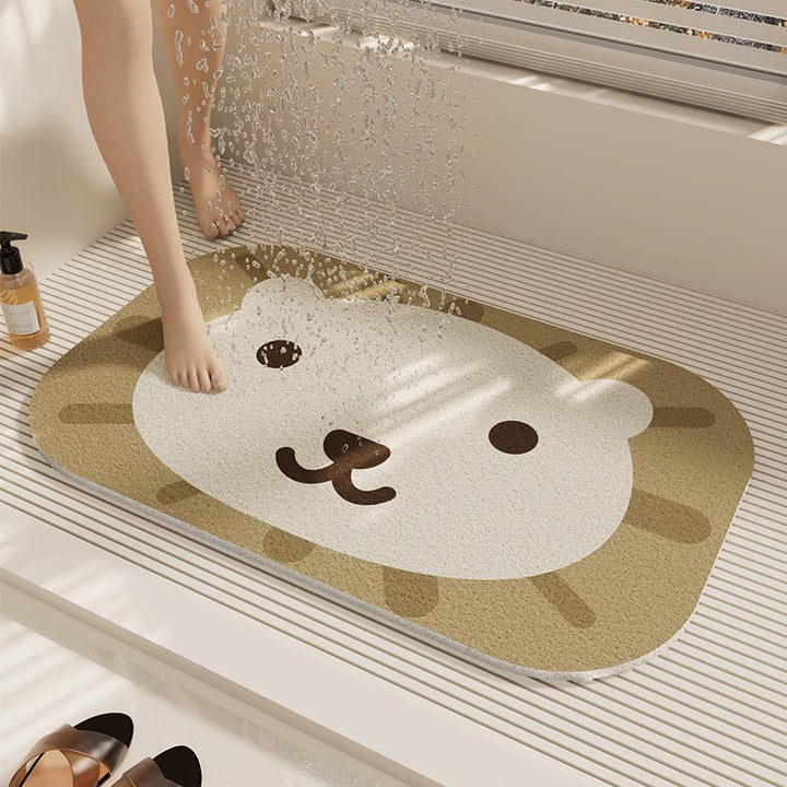 Slip-Resistant Geometric Bath Mat Kalsten