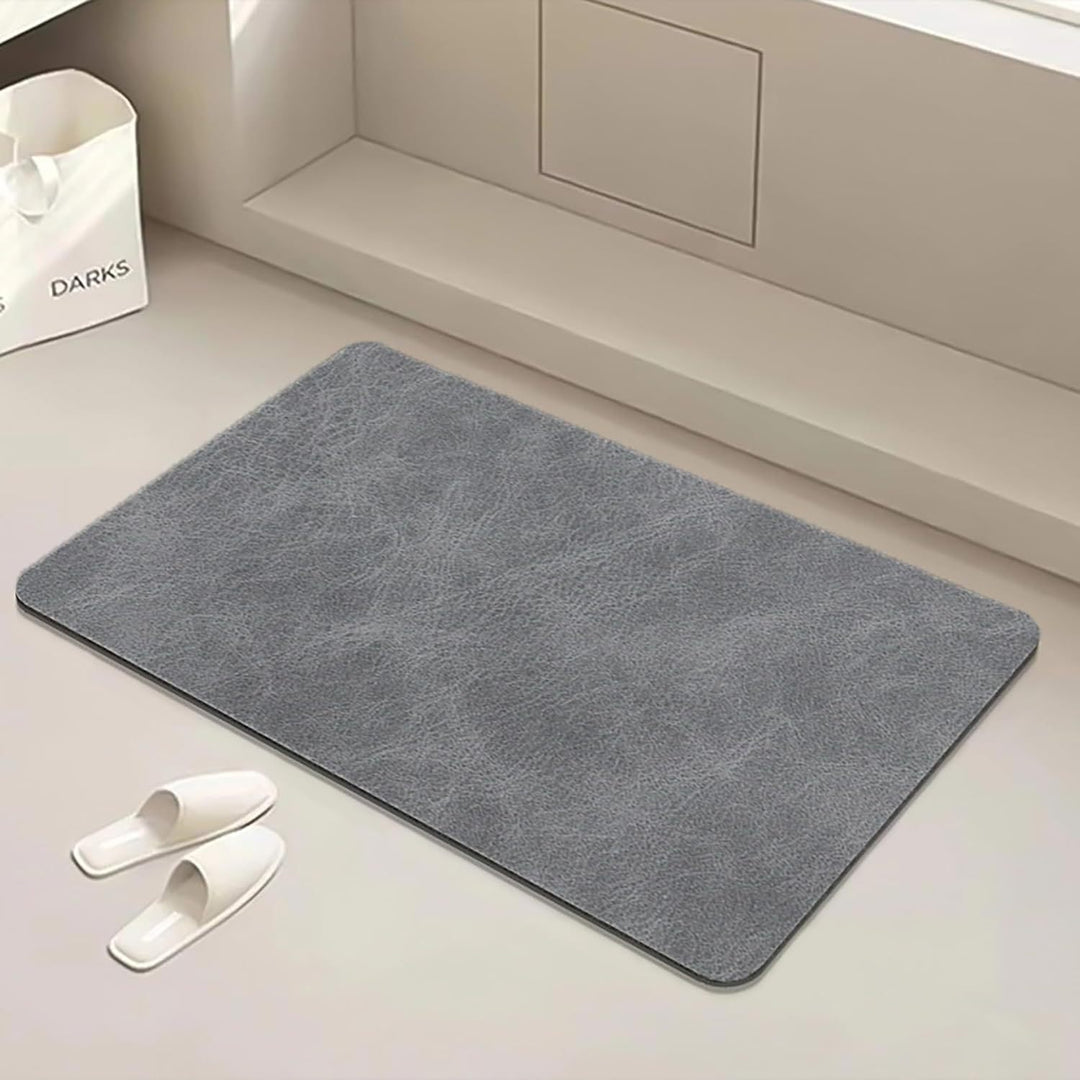 Modern Textured Bath Mat Kalsten