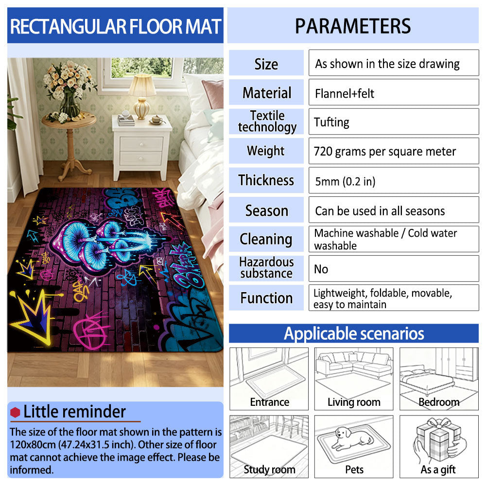 Psychedelic Artistic Area Mat