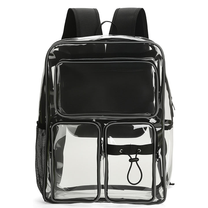 Transparent school backpack with multiple compartments Kalsten
