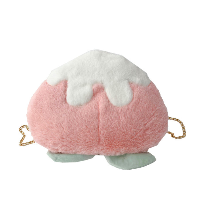 Plush Dessert-Themed Crossbody Bag