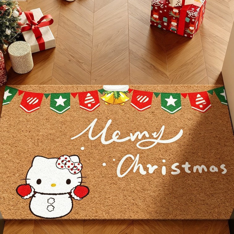 Whimsical Holiday Themed Doormat Kalsten