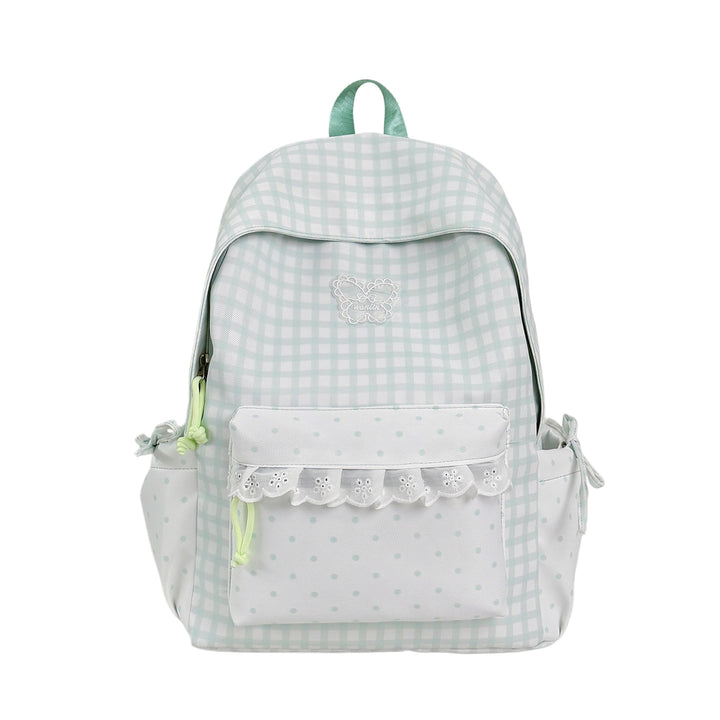 Fun Gingham Patterned Backpack Kalsten