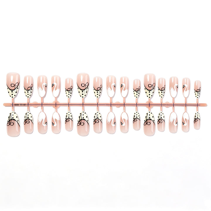 Artistic Swan Design Press-On Nail Set kalsten