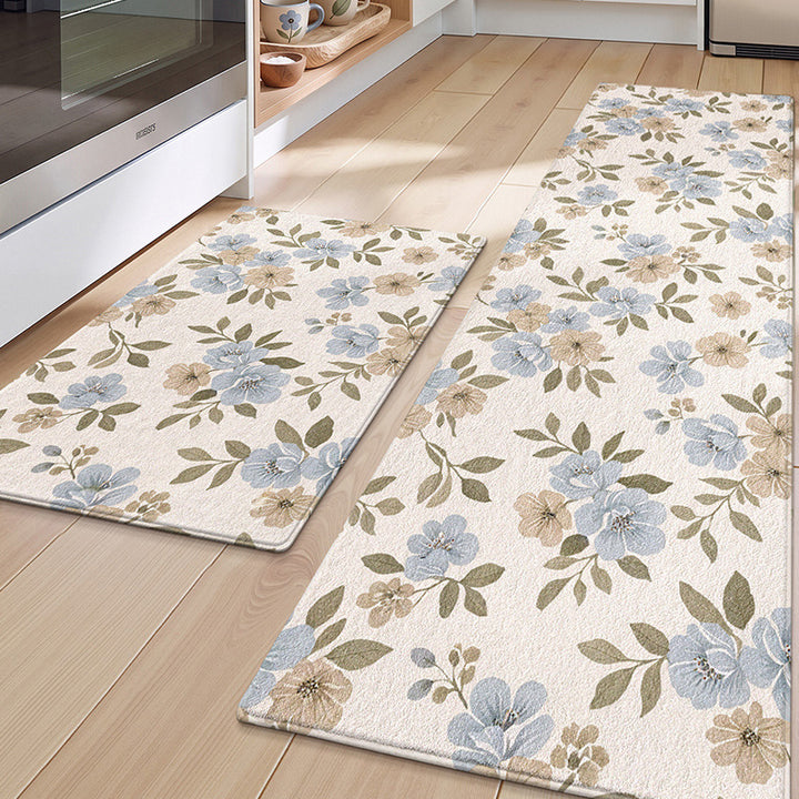 Floral Patterned Kitchen Mat Set Kalsten