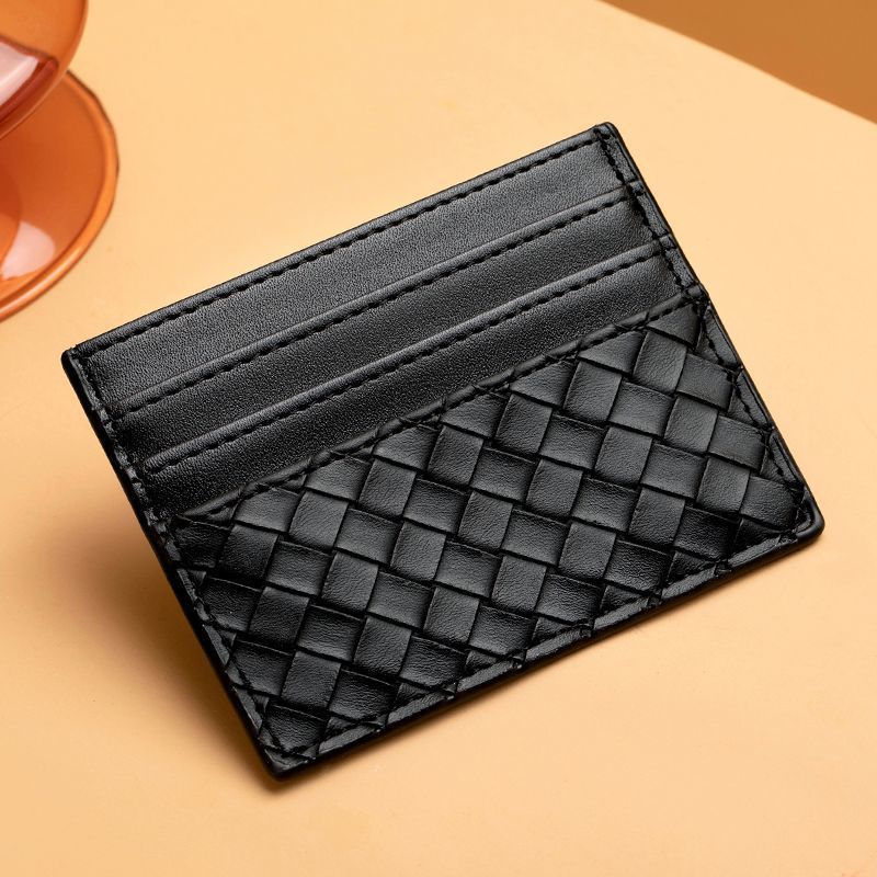 Premium Woven Leather Cardholder Kalsten