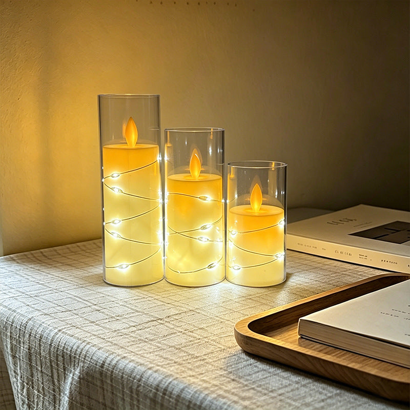 LED Scented Candle with Flame Effect Kalsten
