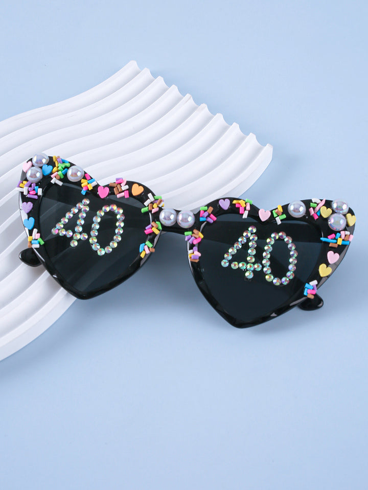 Decorative Celebration Heart-Shaped Sunglasses Kalsten