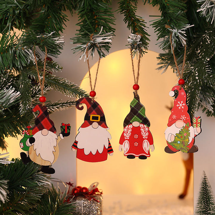 Wooden Christmas Gnome Ornament Kalsten