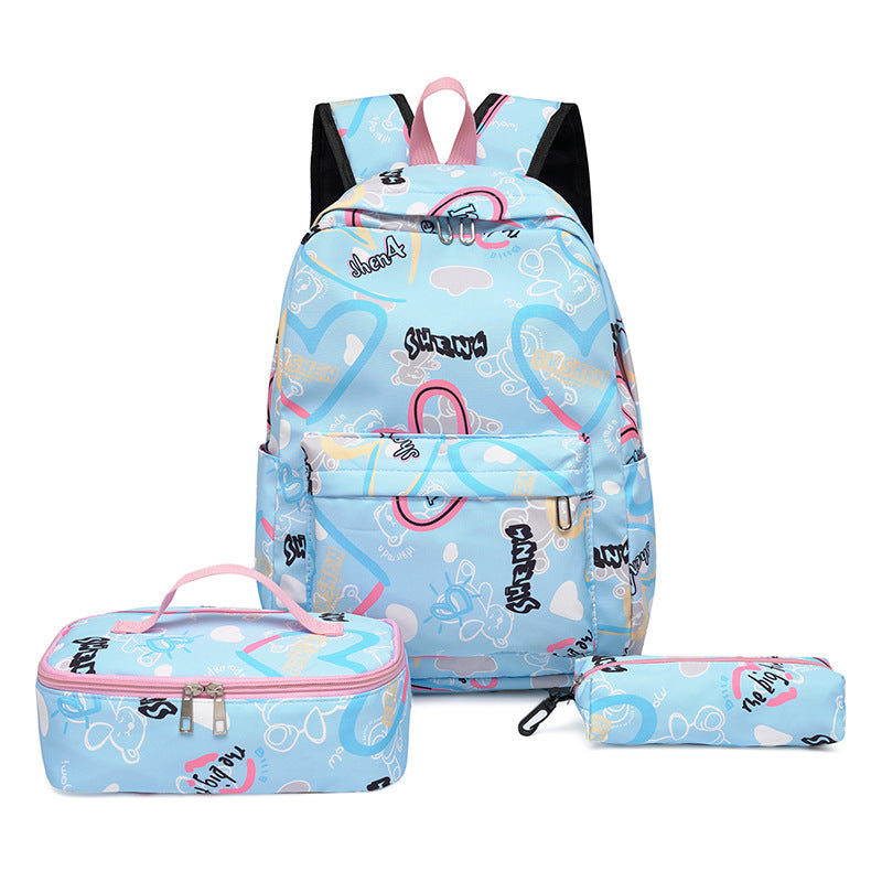 Backpack set with insulated lunch box and pencil case Kalsten