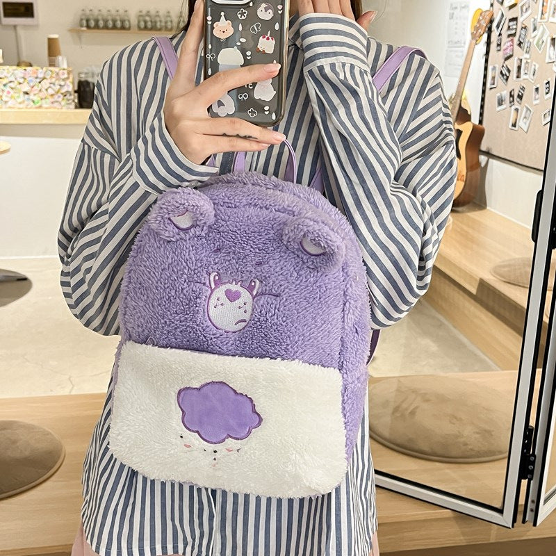 Plush Animal-Themed Backpack