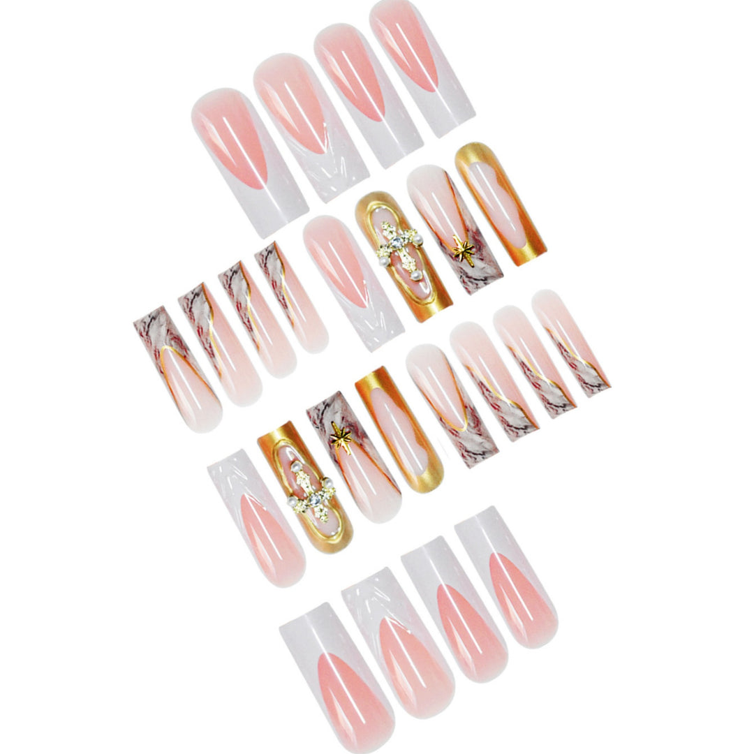 Decorative Long Press-On Nail Art Kalsten