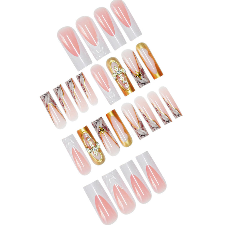 Decorative Long Press-On Nail Art Kalsten