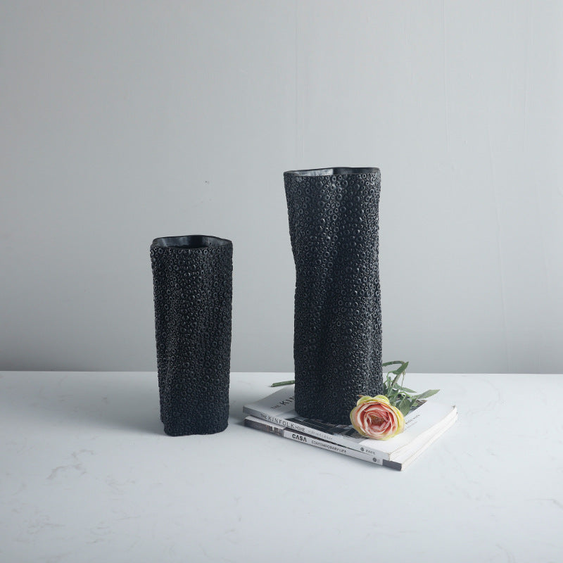 Textured Decorative Flower Vase