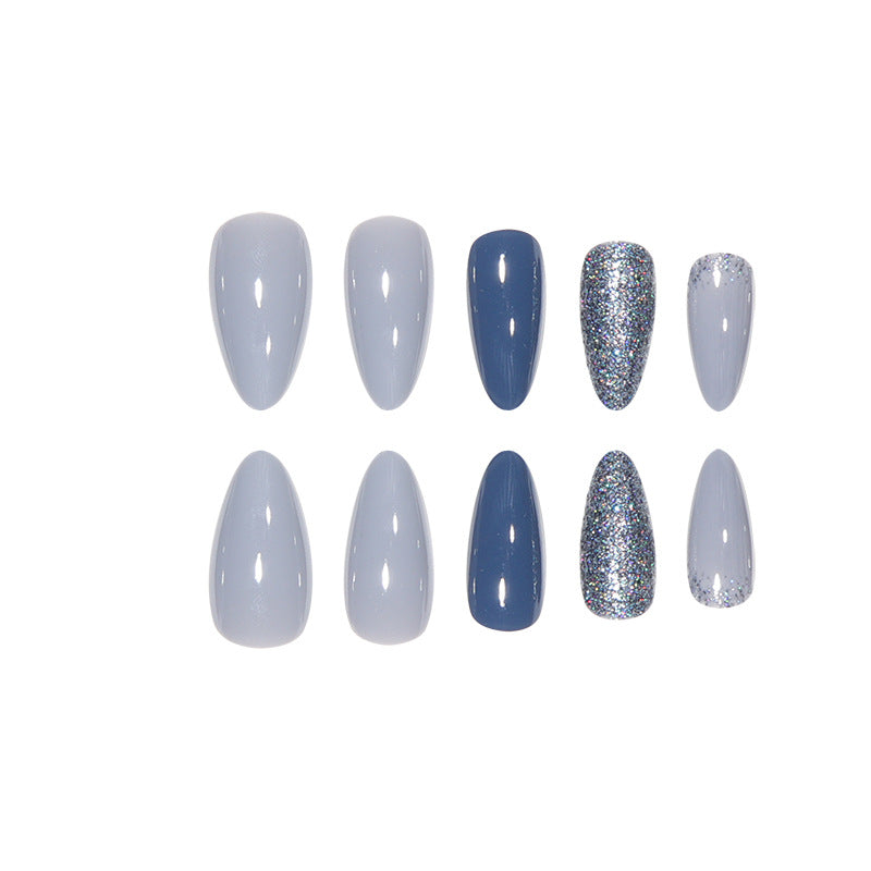 Elegant Glitter-Stone Nail Art Kalsten