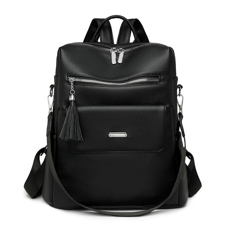 Stylish Multi-Pocket Leather Backpack Kalsten 1788673935