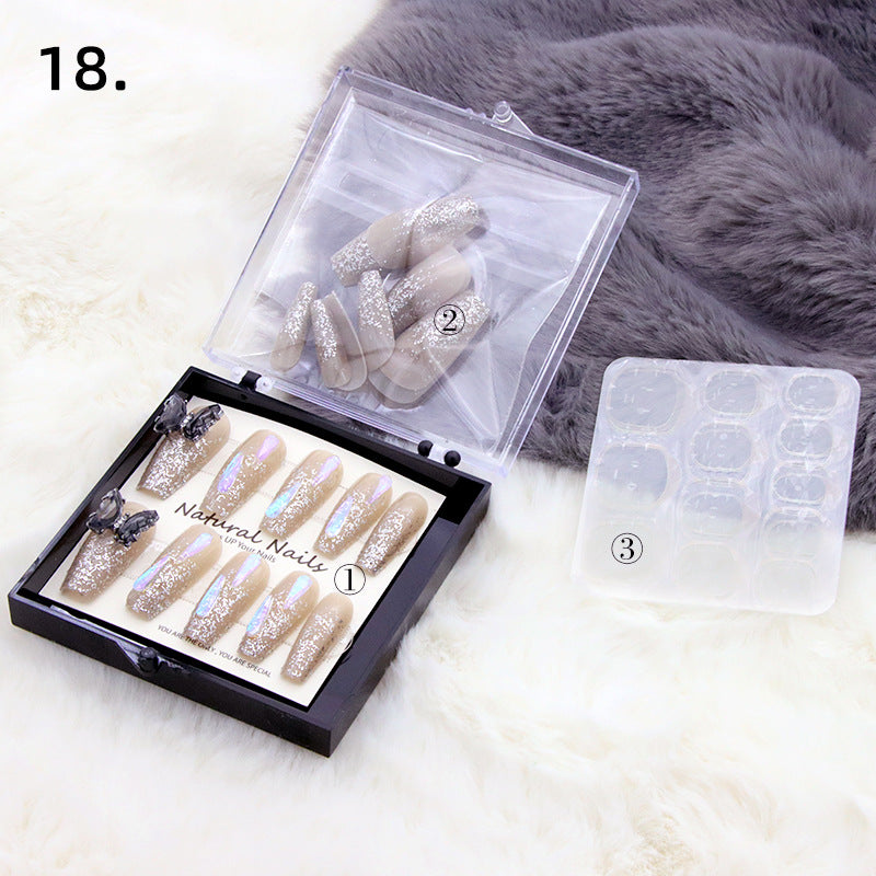 Elegant Pre-Designed Press-On Nail Set Kalsten