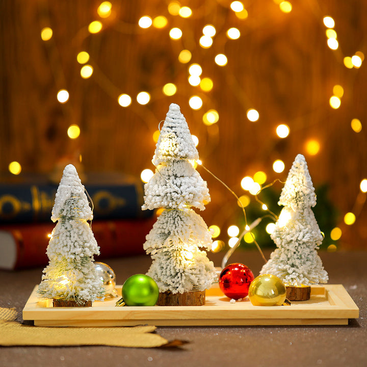 Festive Light-Up Miniature Christmas Tree Decoration Kalsten