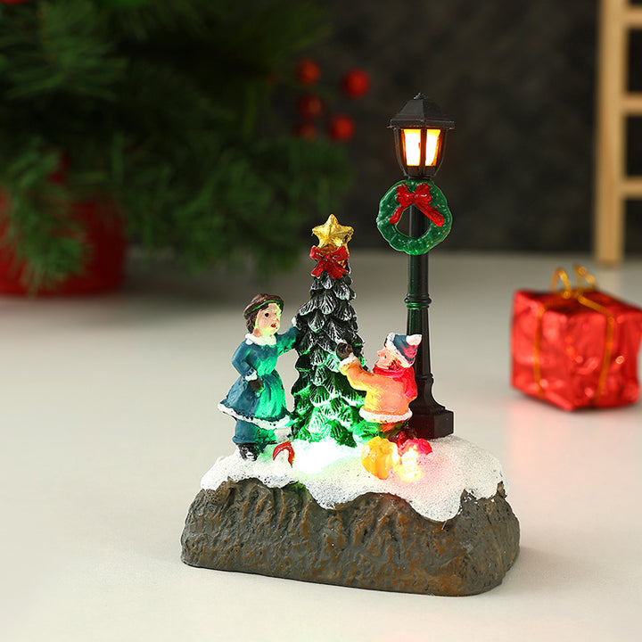 Nostalgic Christmas village scene Kalsten