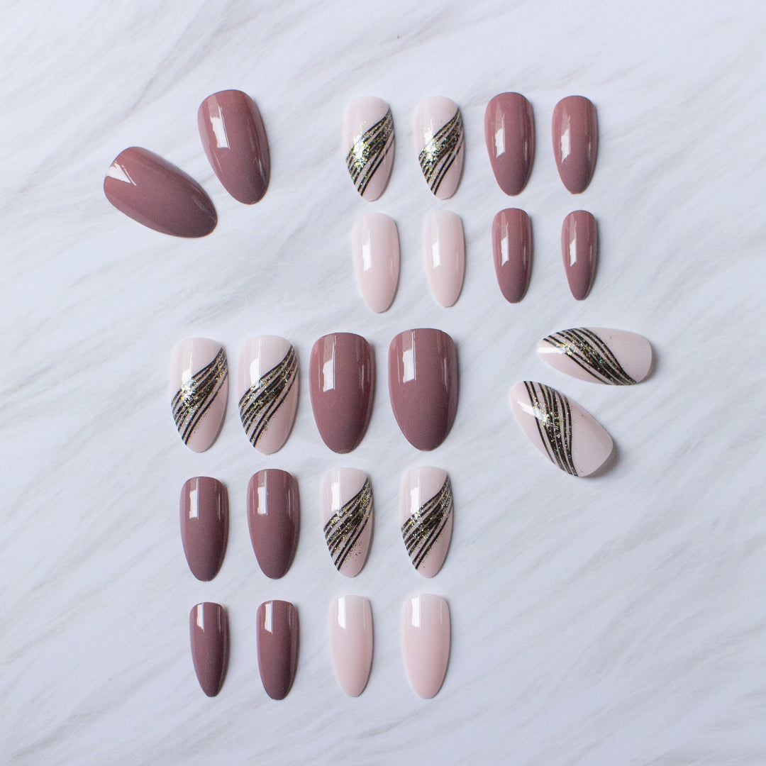 Elegant Stiletto Design Nail Art Set