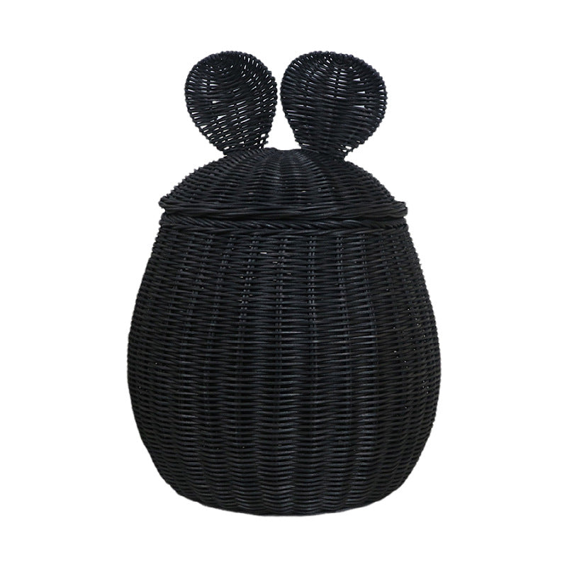 Decorative Woven Storage Basket with Lid Kalsten