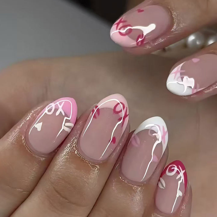 Heart-Themed Gel Nail Art Set