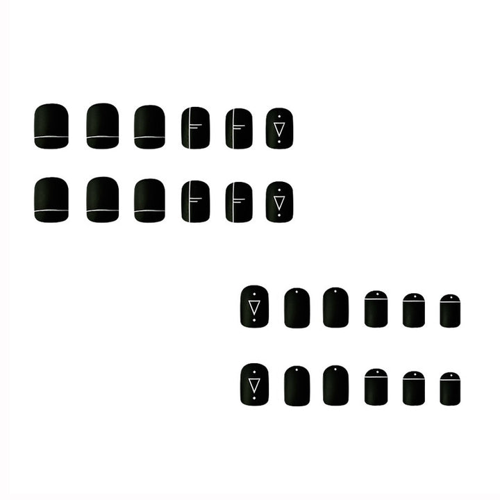 Artistic Geometric Nail Art Design Kalsten