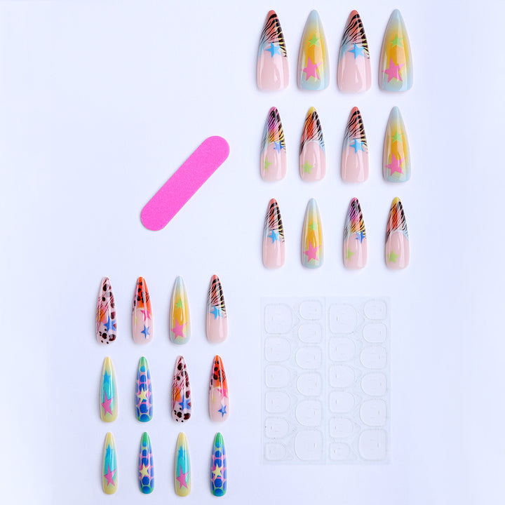 Artificial Nails In Lively Designs Kalsten