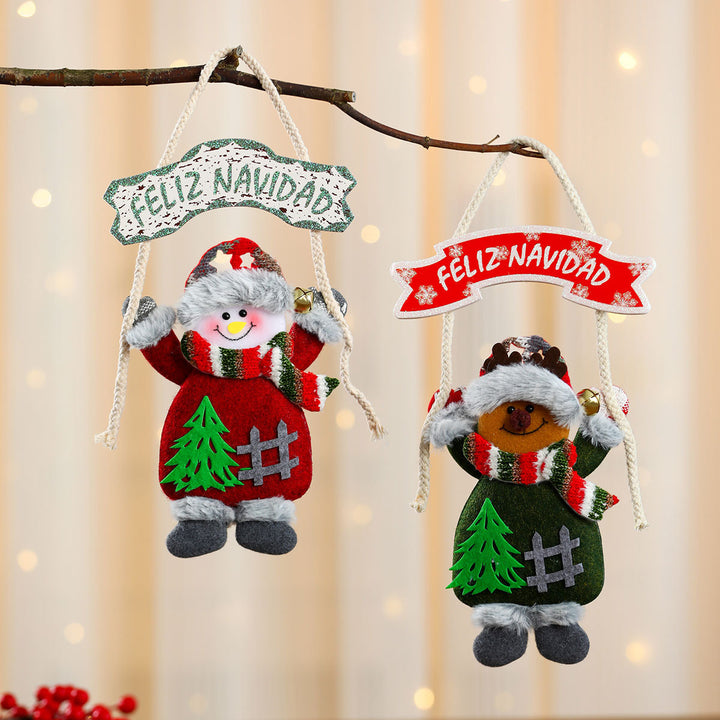 Festive Santa Hanging Ornament Kalsten