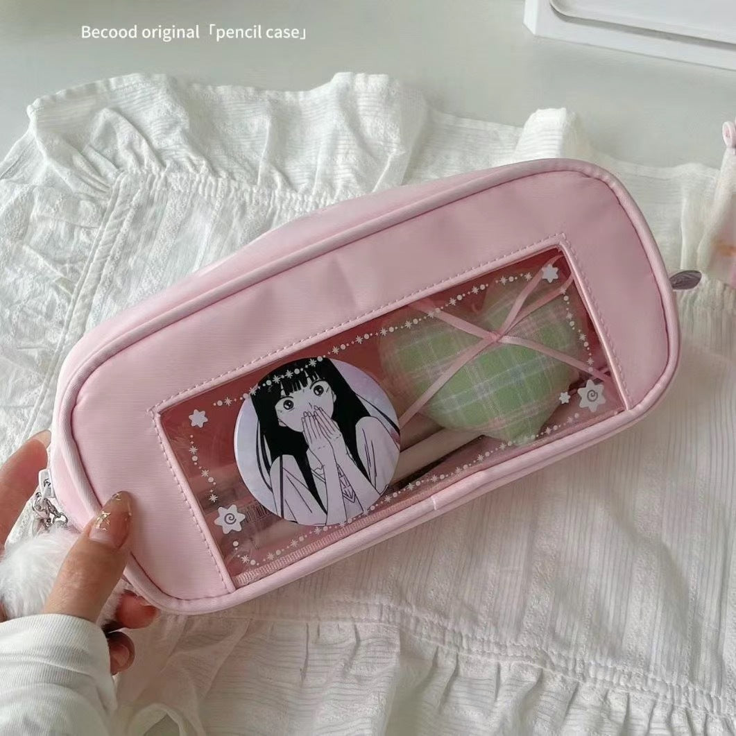 Clear Windowed Pencil Case
