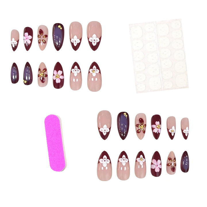 Decorative Floral Acrylic Nail Enhancements Kalsten 1789915431