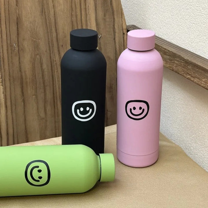 Women's insulated bottle with creative smiley design Kalsten