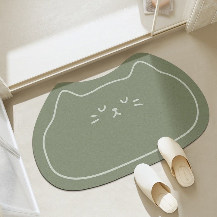 Cat-Themed Bath Mat