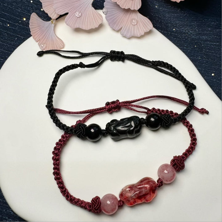 Adjustable Macrame Protective Charm Bracelet Kalsten